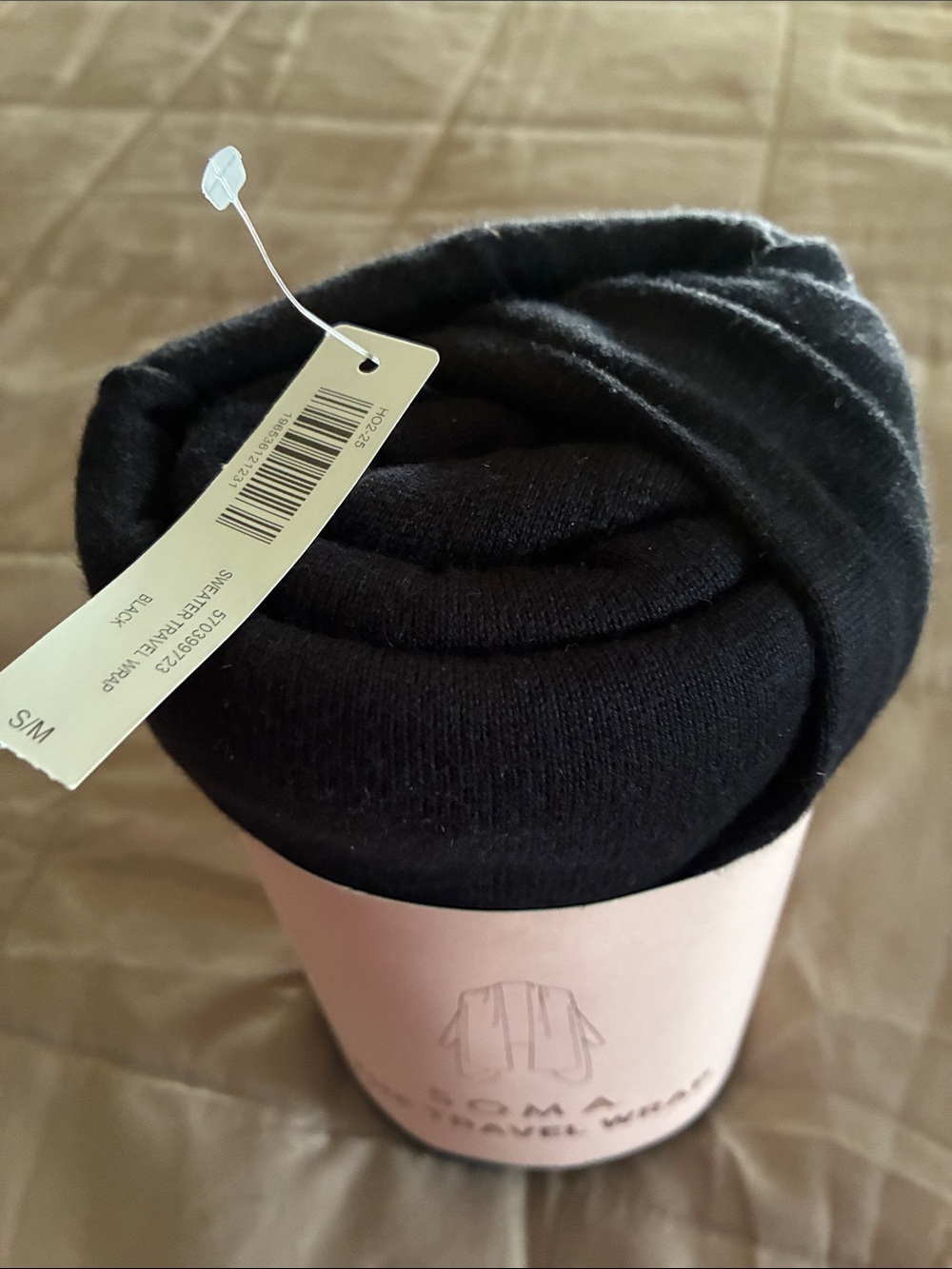 Soma Black Travel Wrap Scarf - Picture 4 of 5